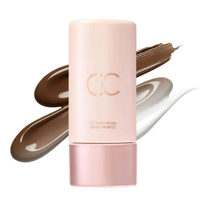 CC Tinted Serum Cream Natural Glow Hydrating Color Correcting Liquid Foundation Makeup 55Ml Full Coverage Face Base